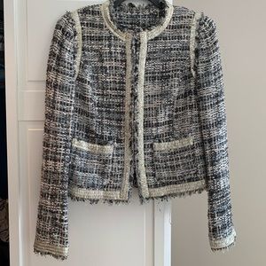 Tory Burch Embellished Tweed Jacket